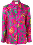 La Doublej Dragon Flower Print Shirt - Pink