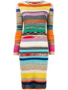 Missoni Striped Knit Dress, Women's, Size: 38, Nylon/rayon/wool
