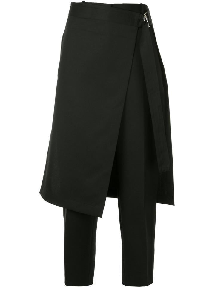 Jil Sander Straight-leg Skirt Trousers - Black