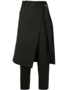 Jil Sander Straight-leg Skirt Trousers - Black