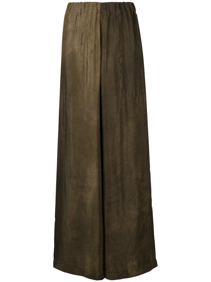 Uma Wang High-waist Flared Trousers - Brown