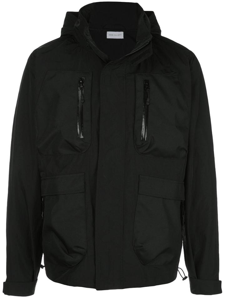 John Elliott High Shrunk Parachute Jacket - Black