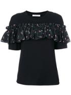 Vivetta Ruffled T-shirt - Black
