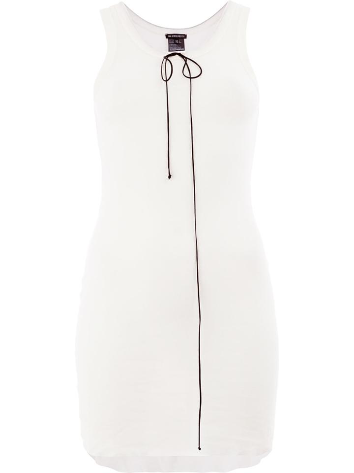 Ann Demeulemeester Lace Front Tank - Nude & Neutrals