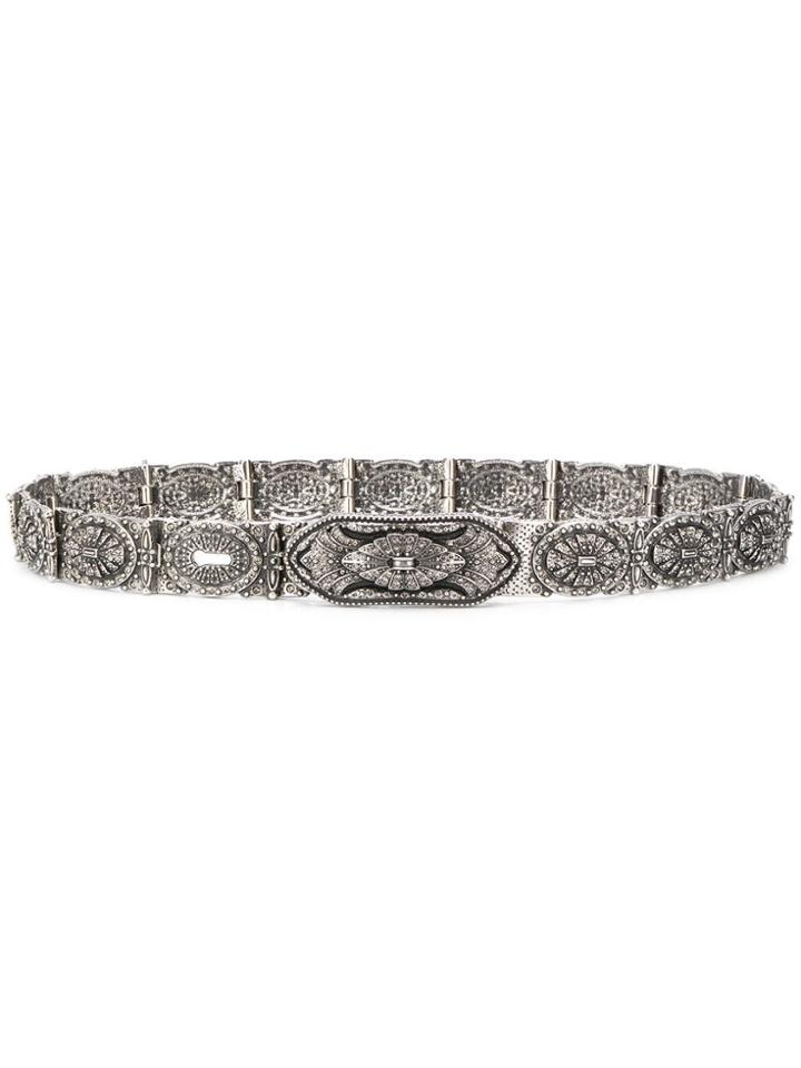 Etro Crystal-embellished Jewelled Belt - Metallic