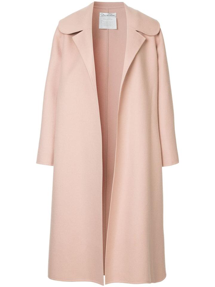 Oscar De La Renta Open Front Coat - Pink