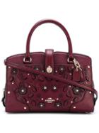 Coach 'willow Floral Mercer' Tote, Women's, Pink/purple
