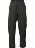 Ziggy Chen Drop-crotch Trousers, Men's, Size: 50, Grey, Cotton/linen/flax/wool