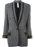 Versace Vintage Gingham Check Blazer