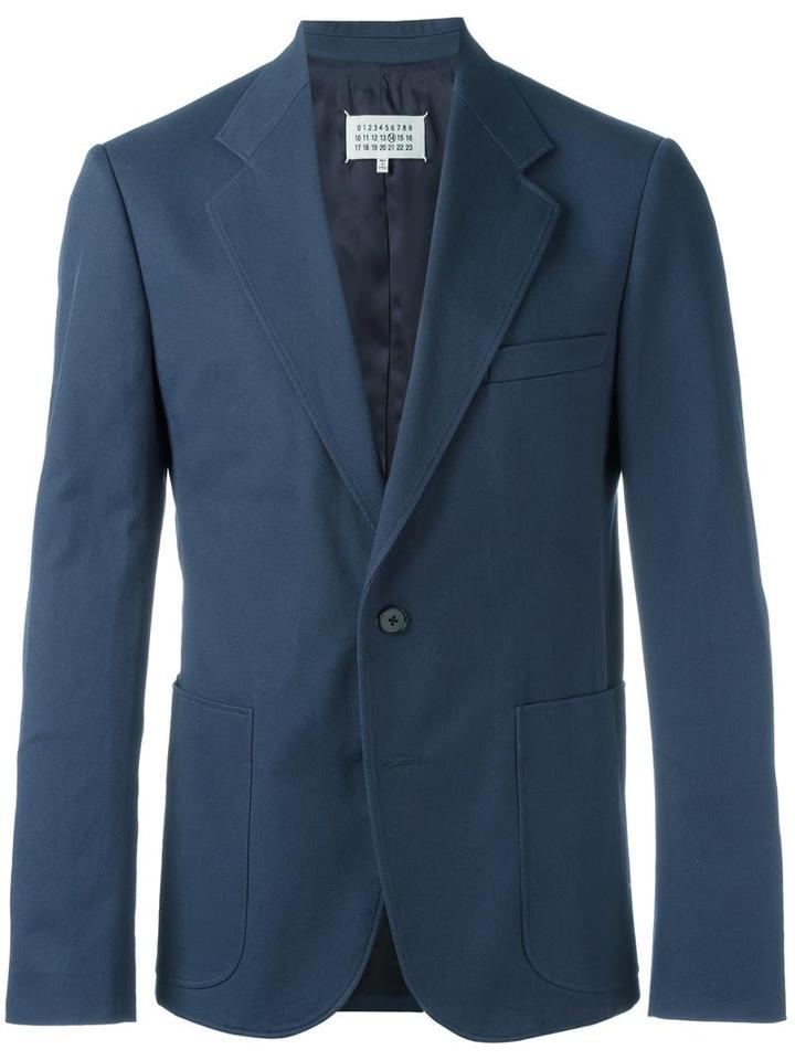 Maison Margiela Formal Blazer, Men's, Size: 50, Blue, Cotton/viscose