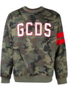 Gcds Camouflage Logo Sweatshirt