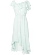 Aula Gathered Ruffle Dress - Green