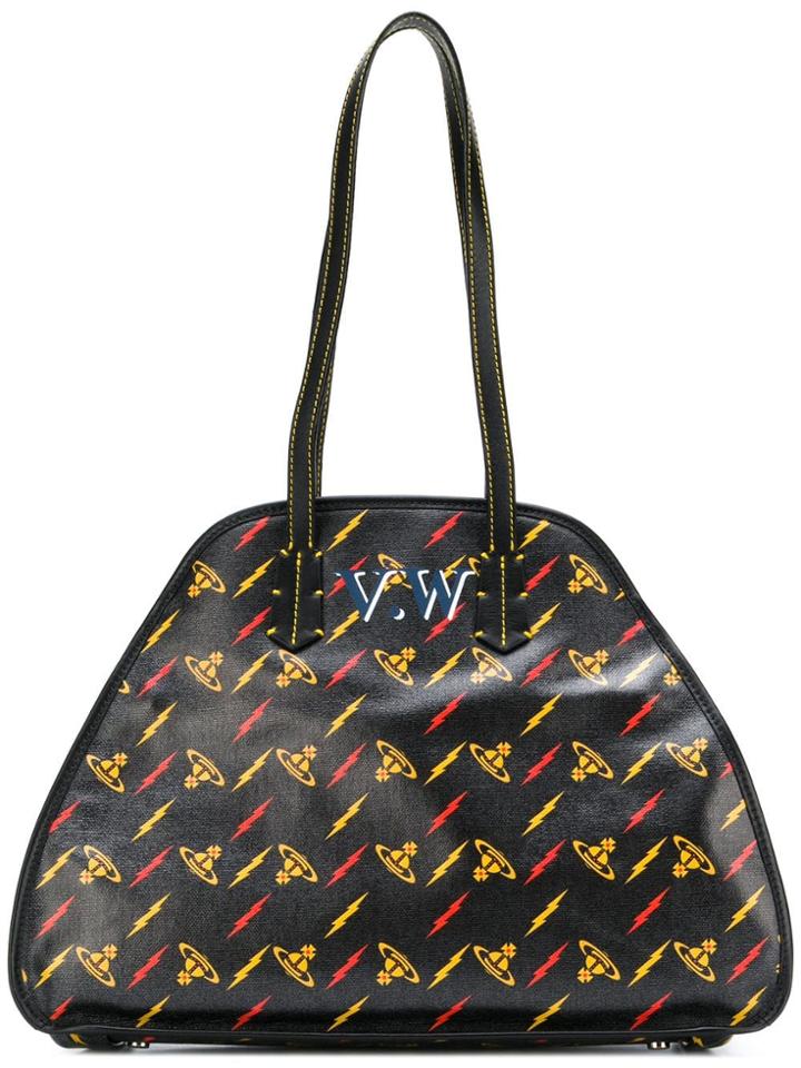 Vivienne Westwood Yasmine Logo Tote Bag - Black