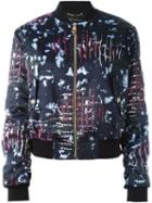 Versace Bleached Leopard Bomber Jacket