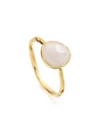 Monica Vinader Gp Siren Moonstone Stacking Ring - Gold