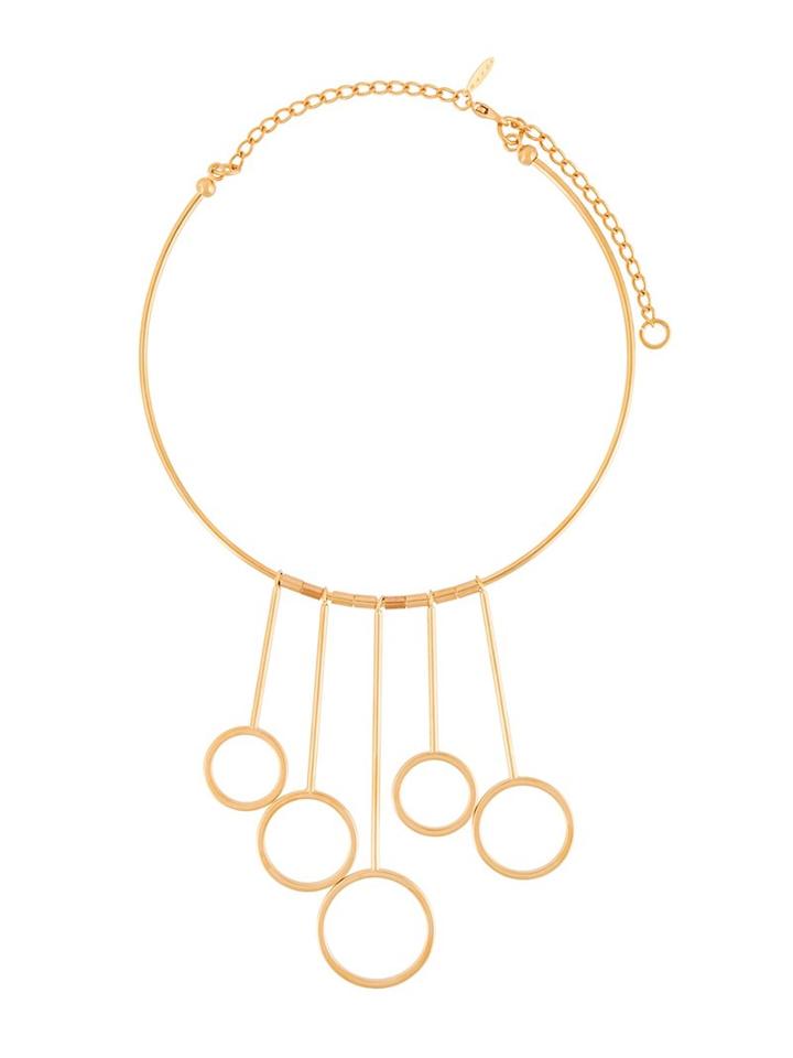 Marni Rod And Hoop Pendant Necklace