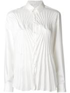 Maison Margiela Pleated Fitted Shirt - White