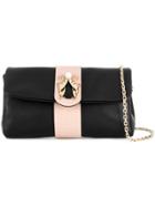 Red Valentino Scarab Lock Crossbody Bag - Black