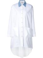 Natasha Zinko Denim Collar Shirt Dress