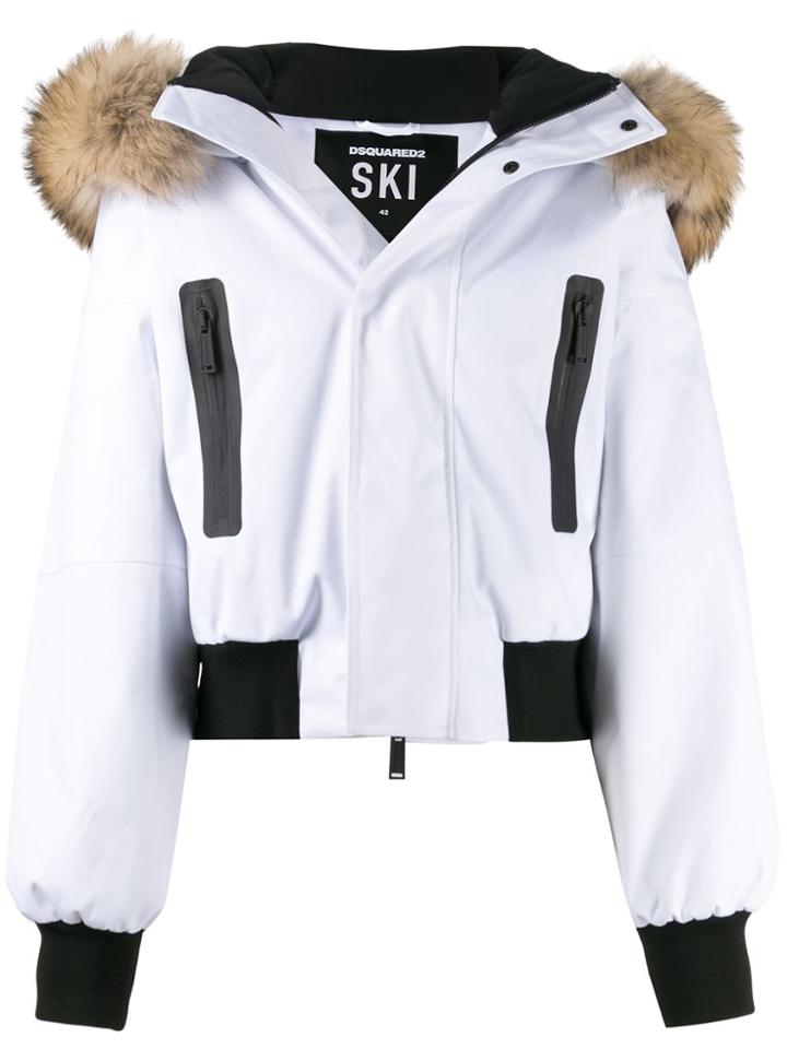 Dsquared2 Zip-front Ski Jacket - White