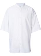 En Route Band Collar Shirt, Men's, Size: 1, White, Cotton/rayon