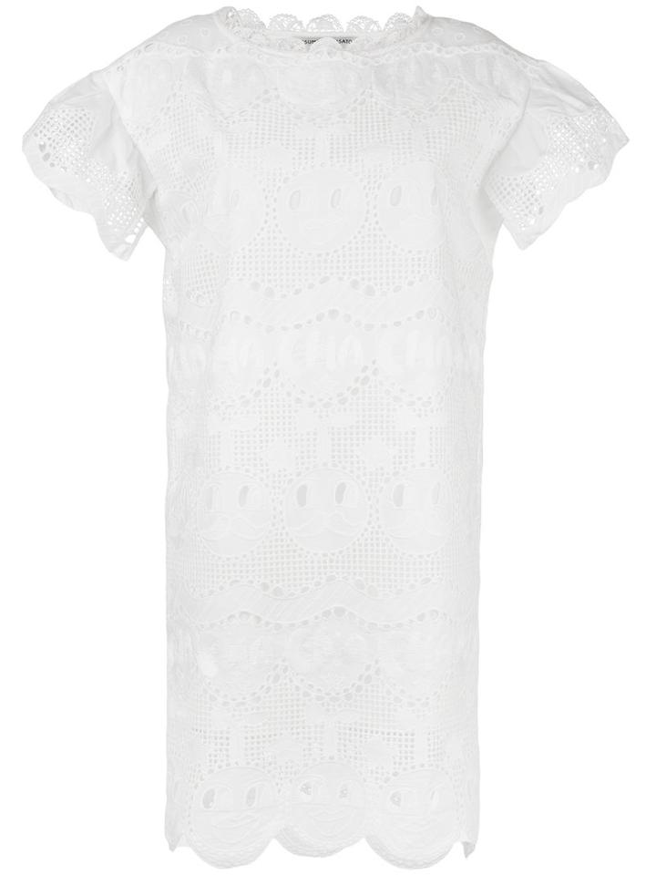 Tsumori Chisato - Lace Detail Dress - Women - Cotton - S, Women's, White, Cotton