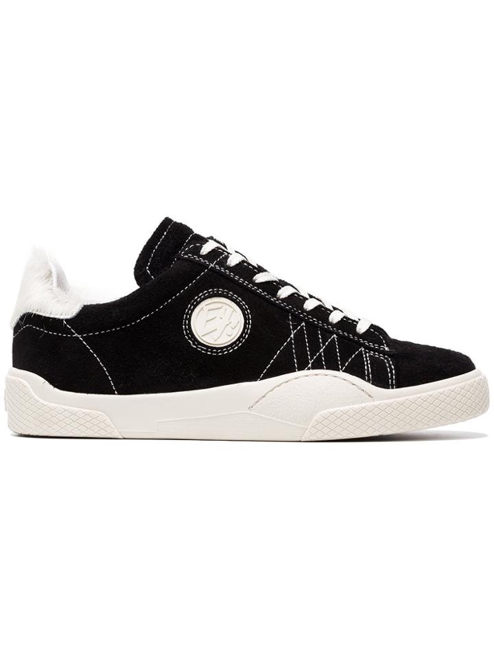 Eytys Suede Wave Low Top Sneakers - Black