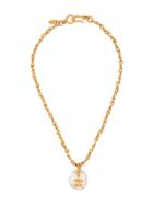 Chanel Vintage Cc Clear Charm Necklace - Gold
