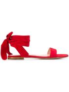 Gianvito Rossi Ribbon Strap Sandals - Red