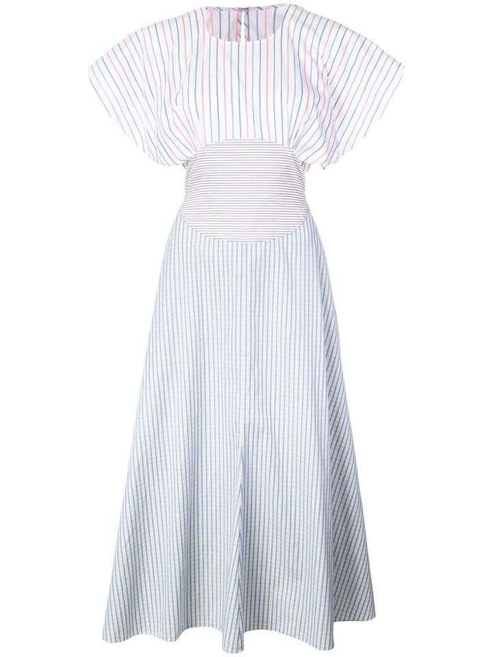 Rosie Assoulin Contrast Panels Midi Dress - Multicolour