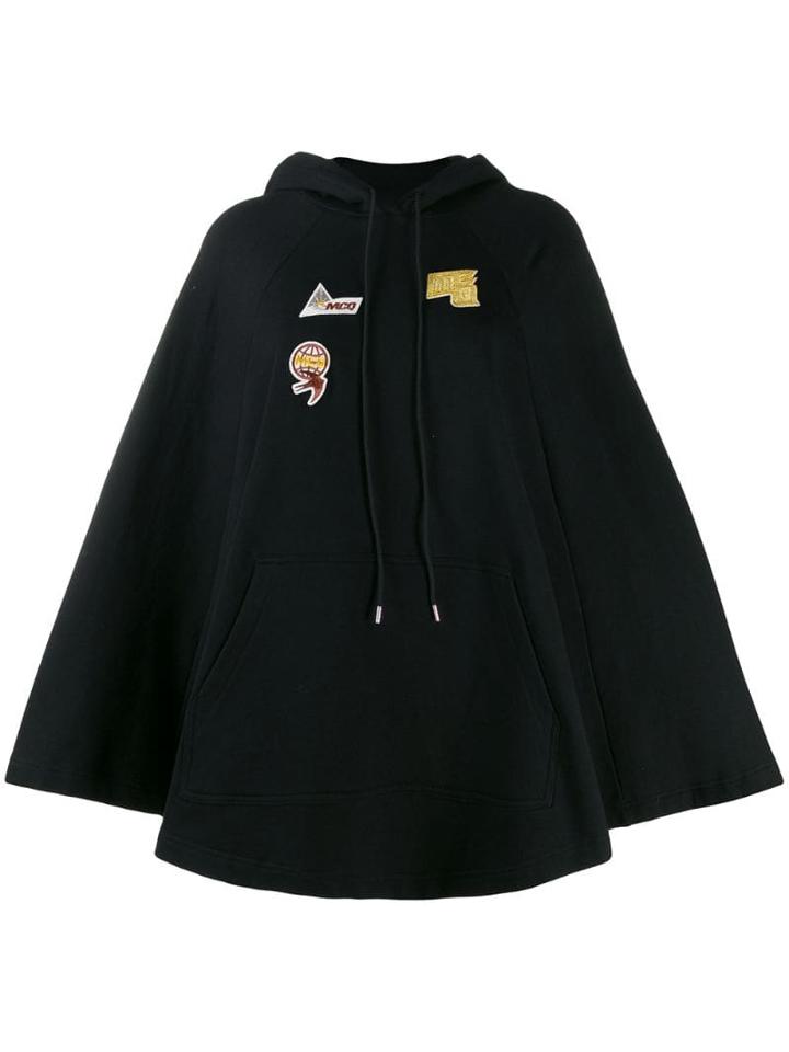Mcq Alexander Mcqueen Embroidered Logo Patch Hoodie - Black