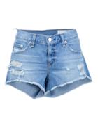 Rag & Bone /jean Distressed Denim Shorts, Women's, Size: 29, Blue, Cotton