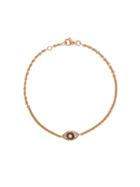 Alinka Alinka Evil Eye 18kt Rose Gold Diamond Bracelet - Metallic