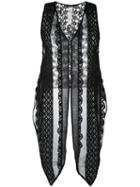 Twin-set - Lace Trim Vest - Women - Silk/cotton - 40, Black, Silk/cotton