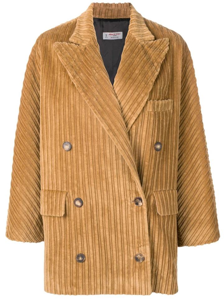 Alberto Biani Loose Oversized Jacket - Nude & Neutrals