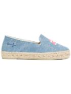 Manebi Denim Slip-on Espadrilles - Blue