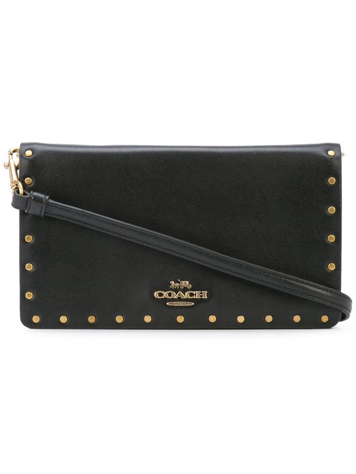 Coach Coach 32444 B4/bk Leather/fur/exotic Skins->leather - Black