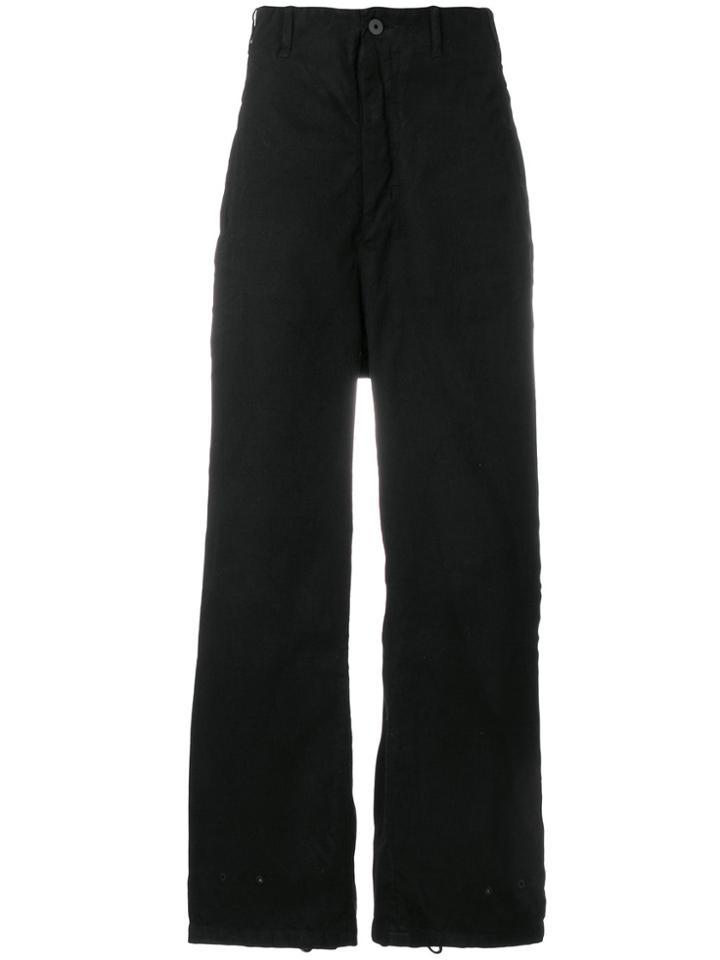 11 By Boris Bidjan Saberi Wide Leg Trousers - Black
