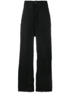 11 By Boris Bidjan Saberi Wide Leg Trousers - Black