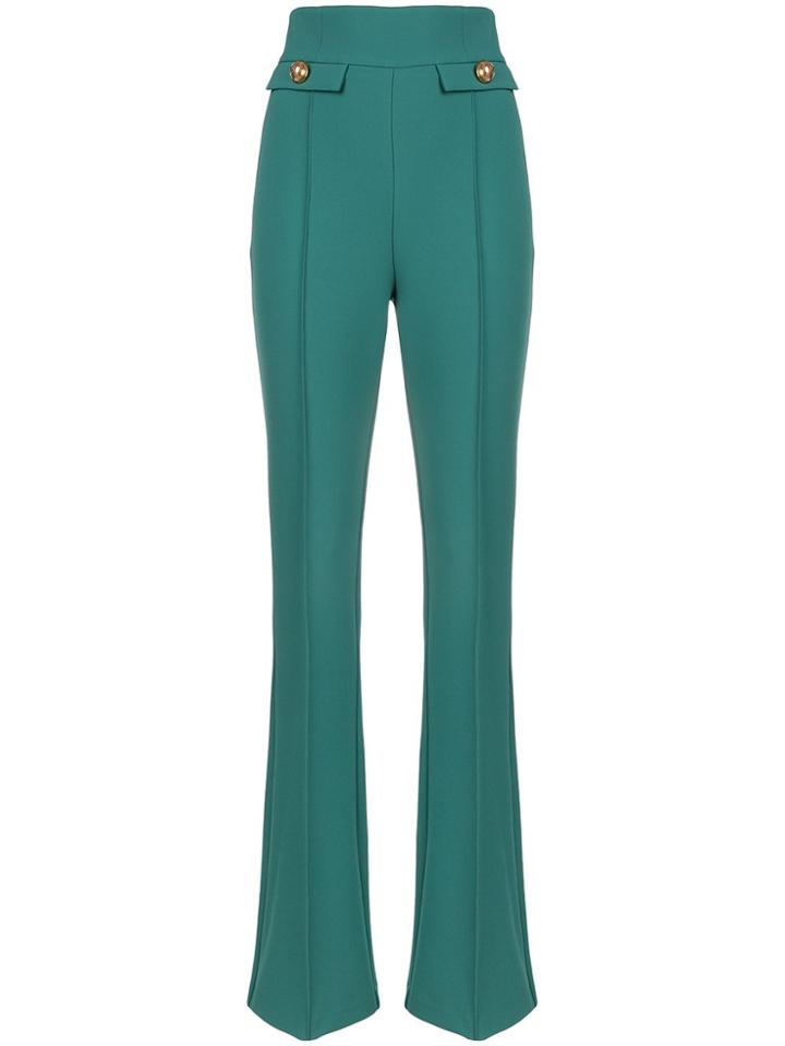 Elisabetta Franchi Flared High-waisted Trousers - Blue