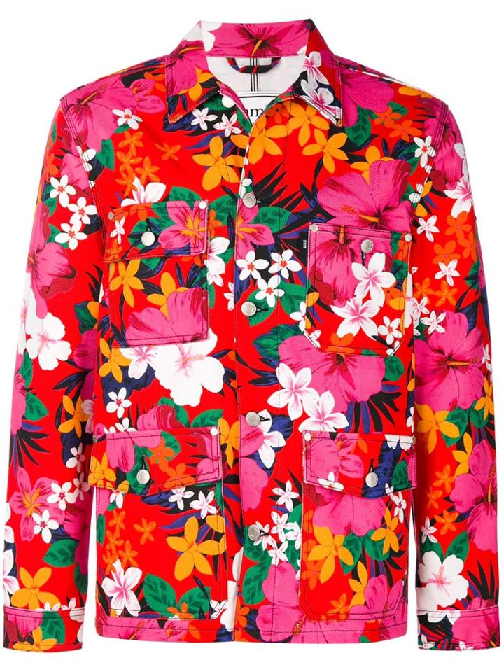 Ami Paris Worker Denim Jacket - Multicolour