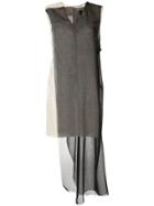 Yang Li Contrast Panel Dress - Black