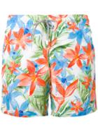 Mc2 Saint Barth - Tropical Flower Swim Shorts - Men - Polyamide/polyester/spandex/elastane - S, Polyamide/polyester/spandex/elastane