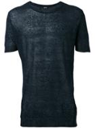 Diesel All Over Print T-shirt, Men's, Size: Small, Blue, Linen/flax/nylon