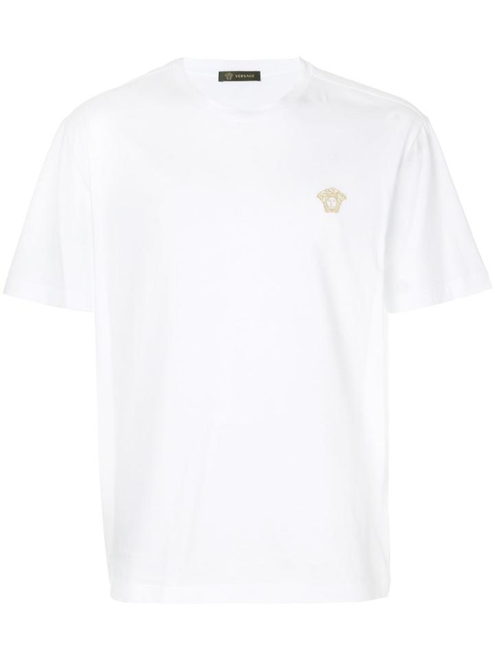 Versace Embroidered Medusa T-shirt - White