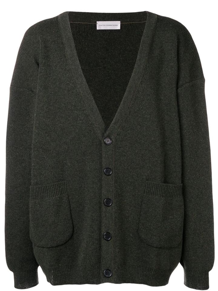 Faith Connexion Oversized Cardigan - Green