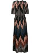 M Missoni Geometric Pattern Long Dress - Blue