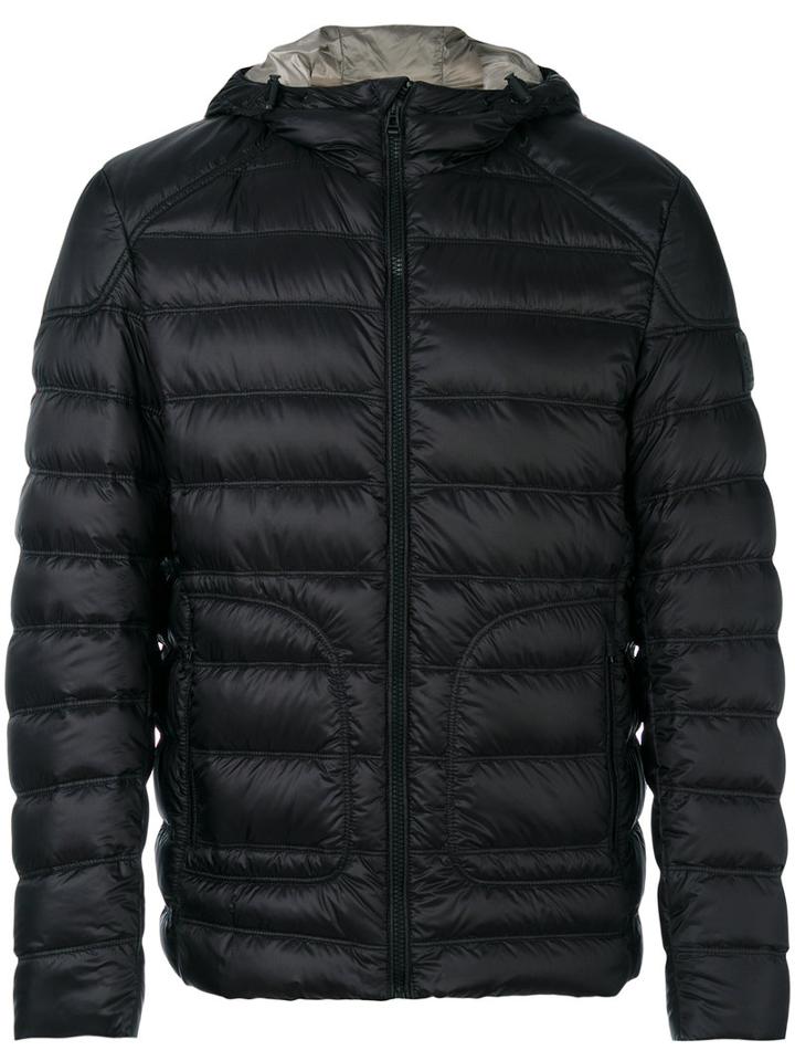 Belstaff - Hooded Down Jacket - Men - Feather Down/nylon - 48, Black, Feather Down/nylon
