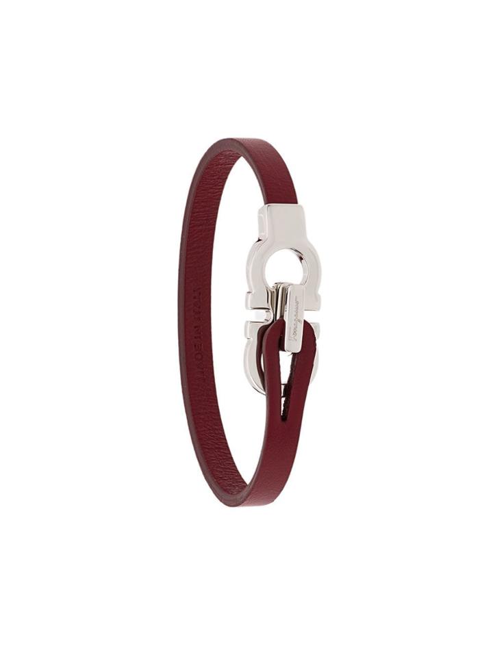 Salvatore Ferragamo Double Gancino Bracelet - Red
