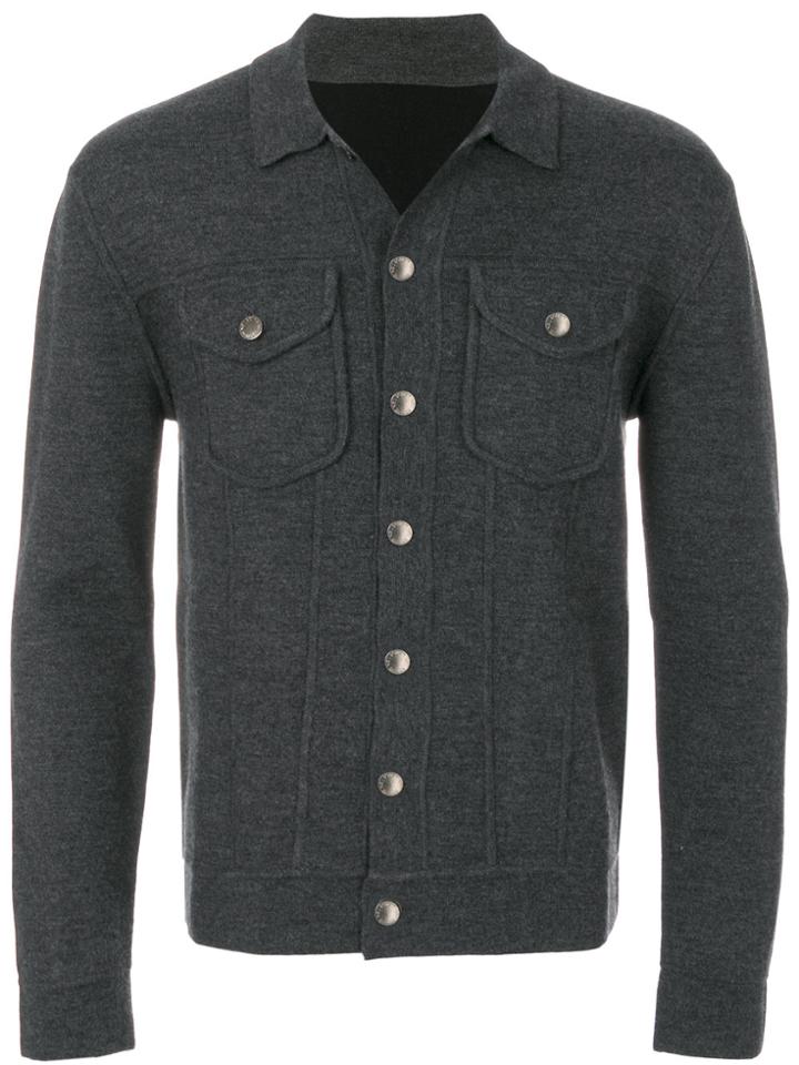 Neil Barrett Button Up Cardigan - Grey